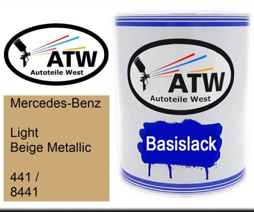 Mercedes-Benz, Light Beige Metallic, 441 / 8441: 1L Lackdose, von ATW Autoteile West.